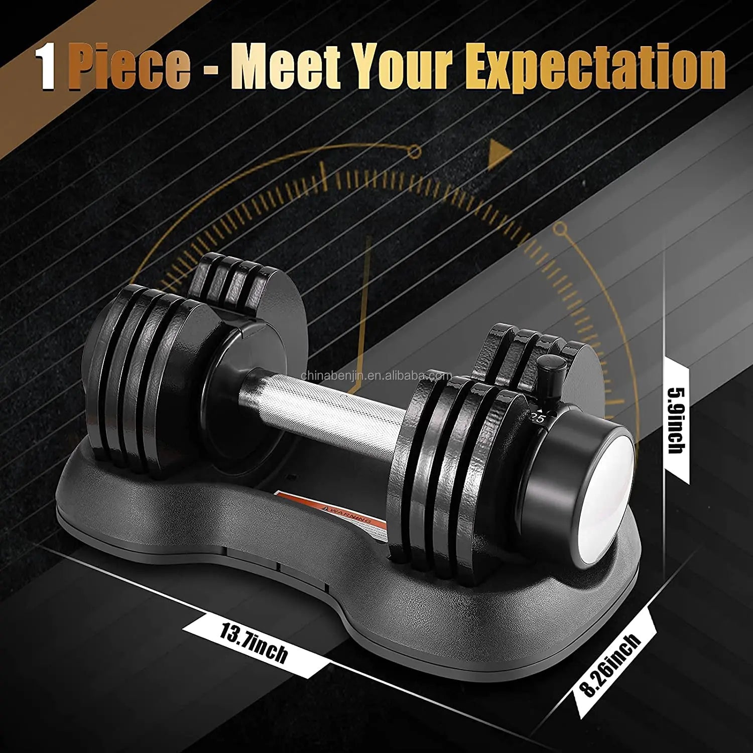 Adjustable Cast Iron Dumbbell 25LB Weight Lifting Home Gym Bodybuilding 5 1 11KG Free Weights Glide Easy to Use