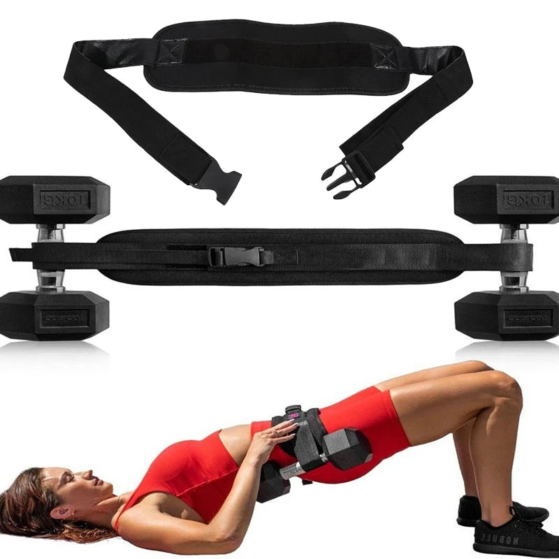 Dumbbell Exercise Belt Hip Thrust Weight-Bearing For Effective Glute Bridge Barbell Workout Waist Fitness Weight Training